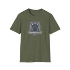 German Shepherd Badge T-Shirt — "Ears Up / System Armed" K9 Handler Tee