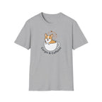 Corgis & Caffeine Tee — Cute Corgi in Coffee Cup Graphic T-Shirt