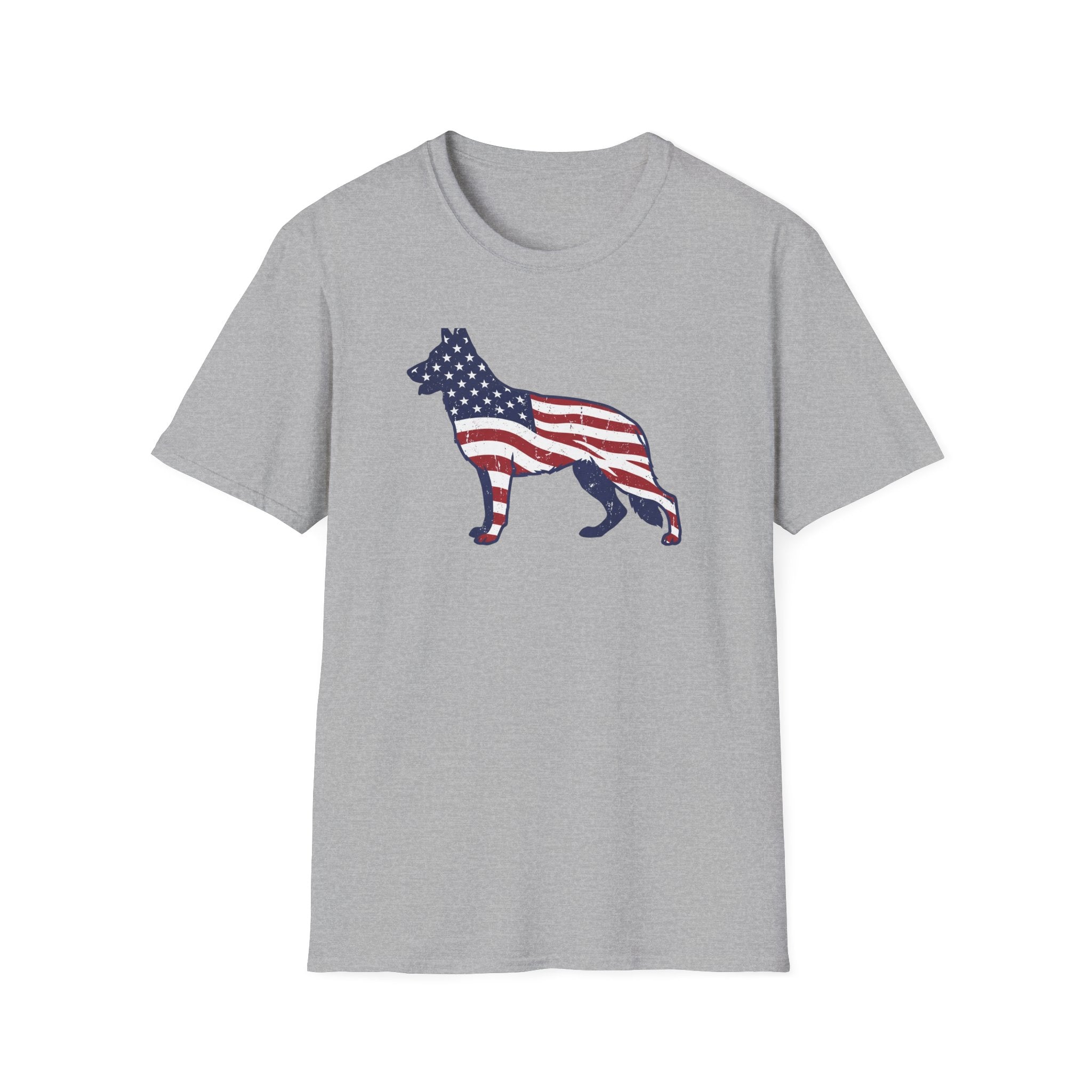 American Flag German Shepherd T-Shirt