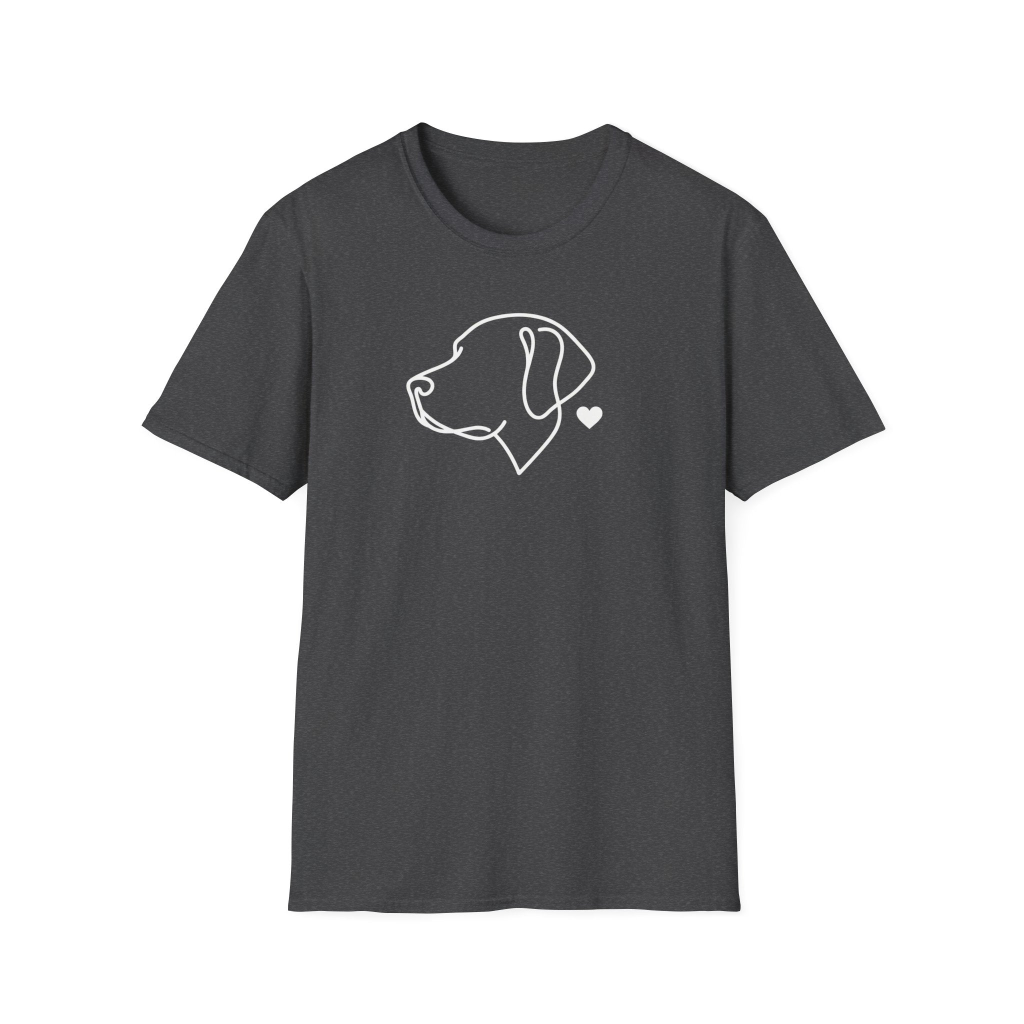 Minimal Dog Outline T-Shirt — Labrador Retriever Lover Tee