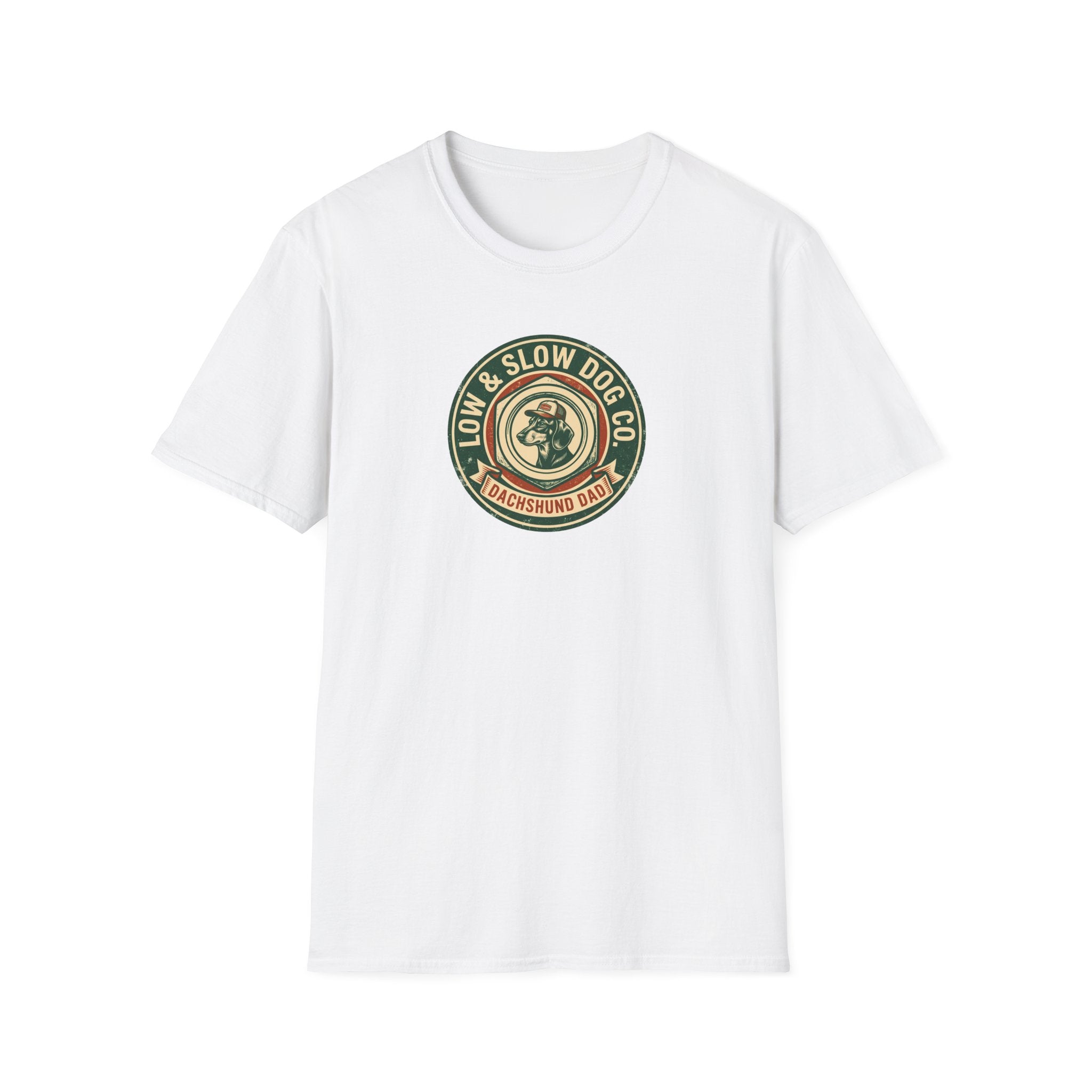 Dachshund Dad Vintage Logo T-Shirt