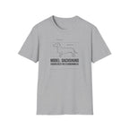 Dachshund Diagram T-Shirt — “Model: Dachshund Engineered for Stubbornness”