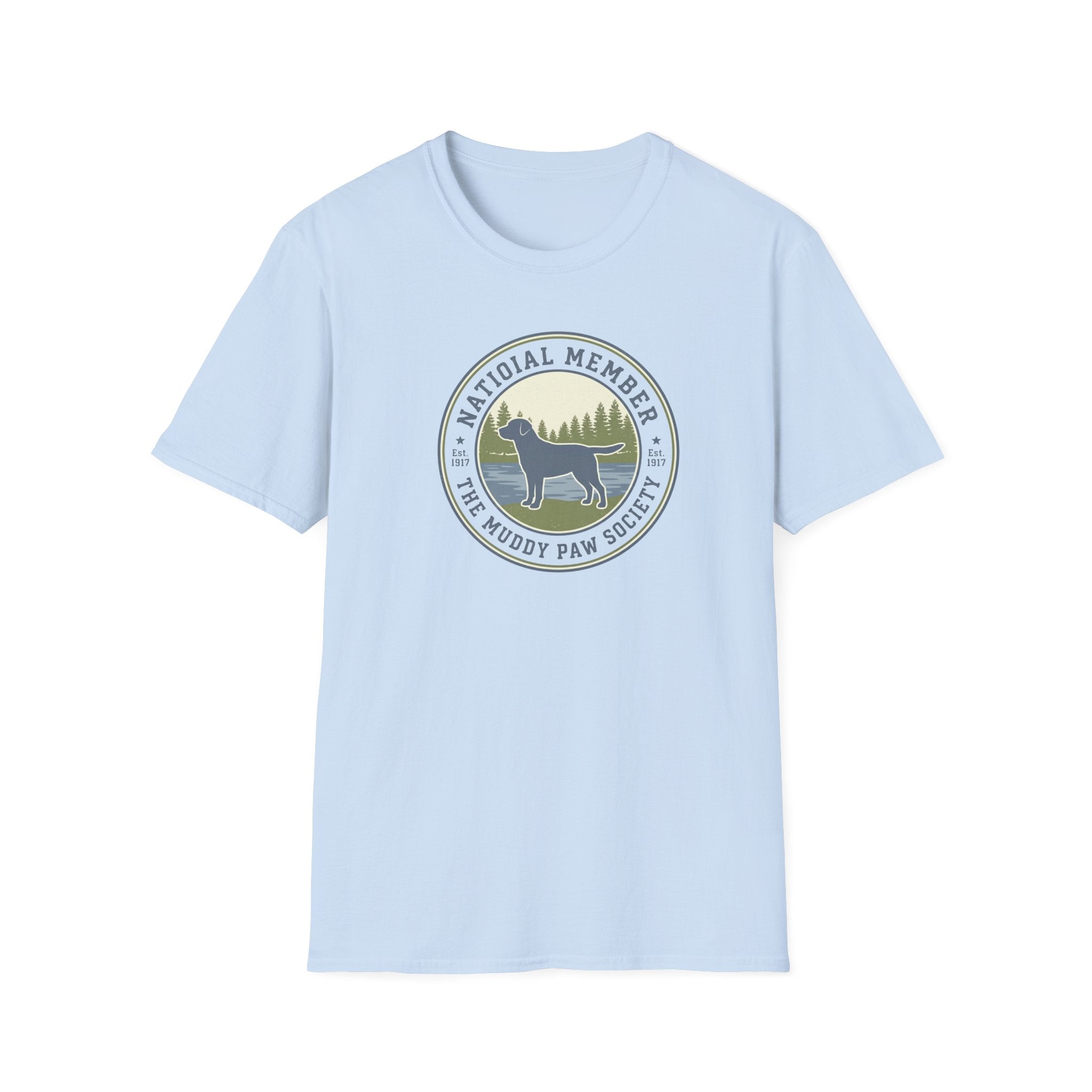 National Member Muddy Paw Society T-Shirt — Dog Lover Club Tee