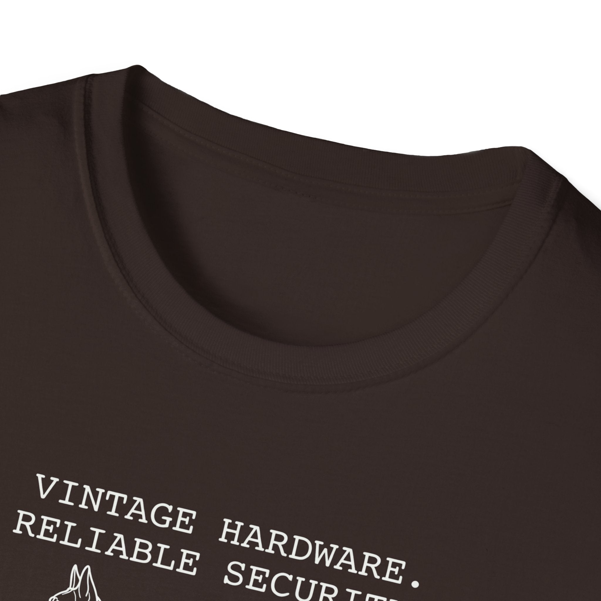 German Shepherd T-Shirt – “Vintage Hardware, Reliable Security” Graphic Tee