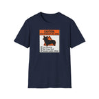 Dad Warning T-Shirt — "Caution: High Frequency Dad Jokes" Humorous Father's Day Tee