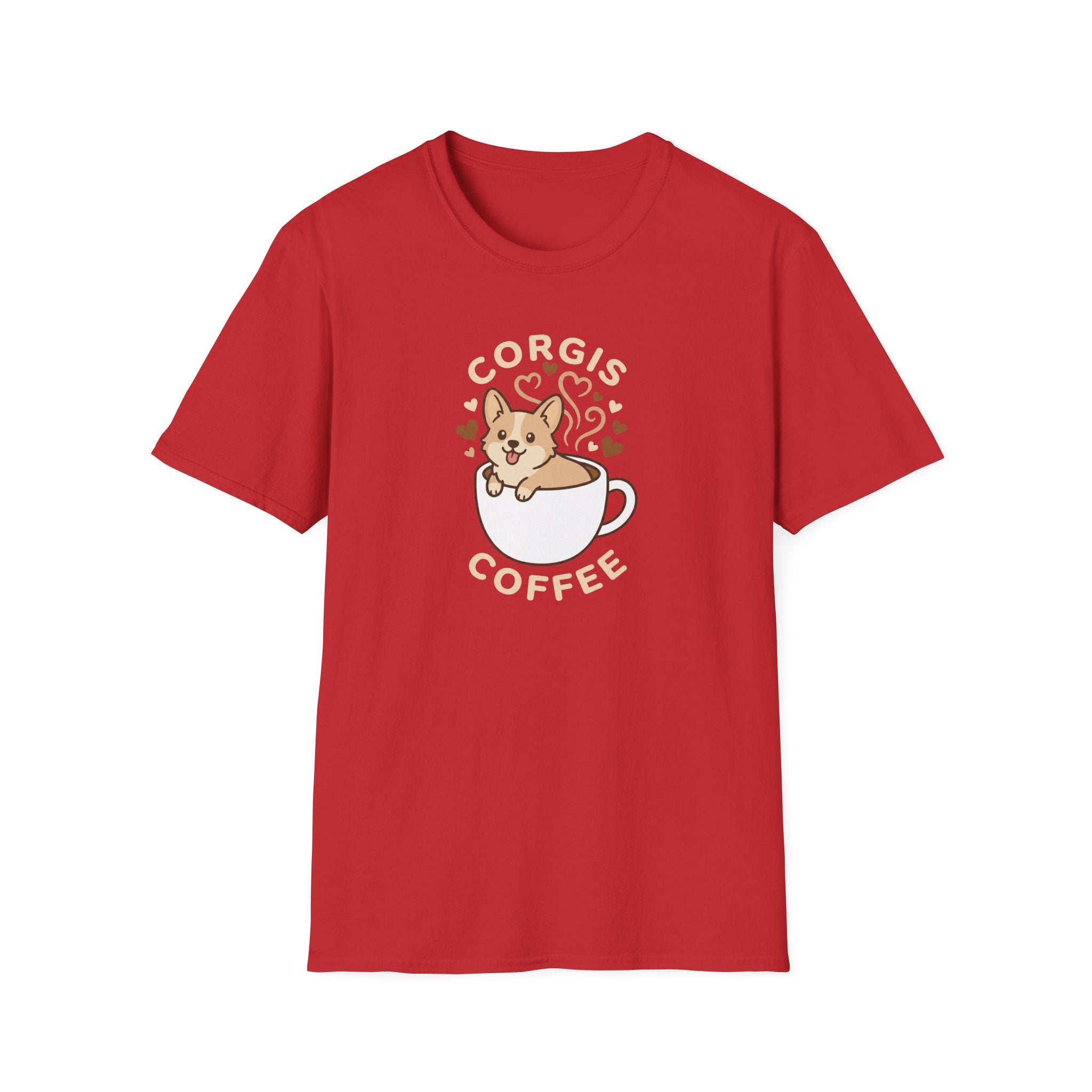 Corgis & Coffee T-Shirt — Cute Corgi in Coffee Cup Graphic Tee