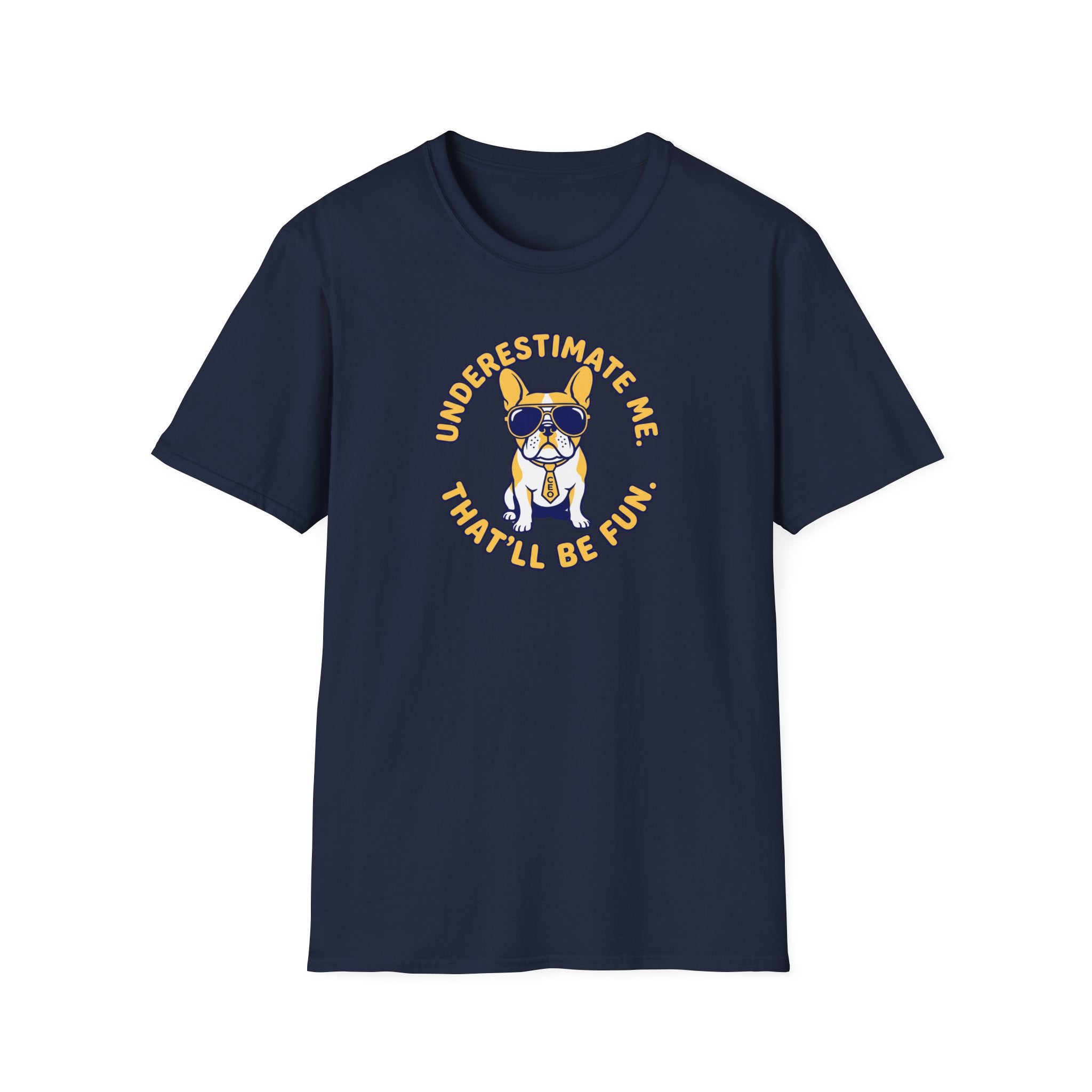 French Bulldog with Sunglasses T-Shirt