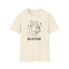 Big Attitude French Bulldog T-Shirt — Cute Bulldog Line Art Tee