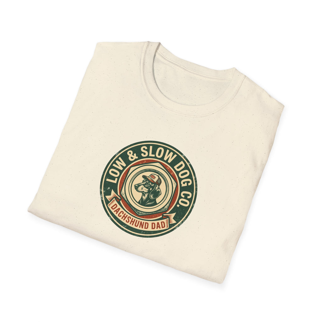 Dachshund Dad Vintage Logo T-Shirt