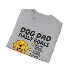 Golden Retriever T-Shirt-Dog Dad Daily Goals