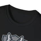 German Shepherd Badge T-Shirt — "Ears Up / System Armed" K9 Handler Tee