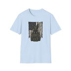 K9 Tactical Dog T-Shirt — Military K9 German Shepherd American Flag Design