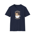 Corgis & Coffee T-Shirt — Cute Corgi in Coffee Cup Graphic Tee