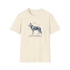 German Shepherd Anatomy Diagram T-Shirt — Vintage Veterinary Skeletal Illustration Tee