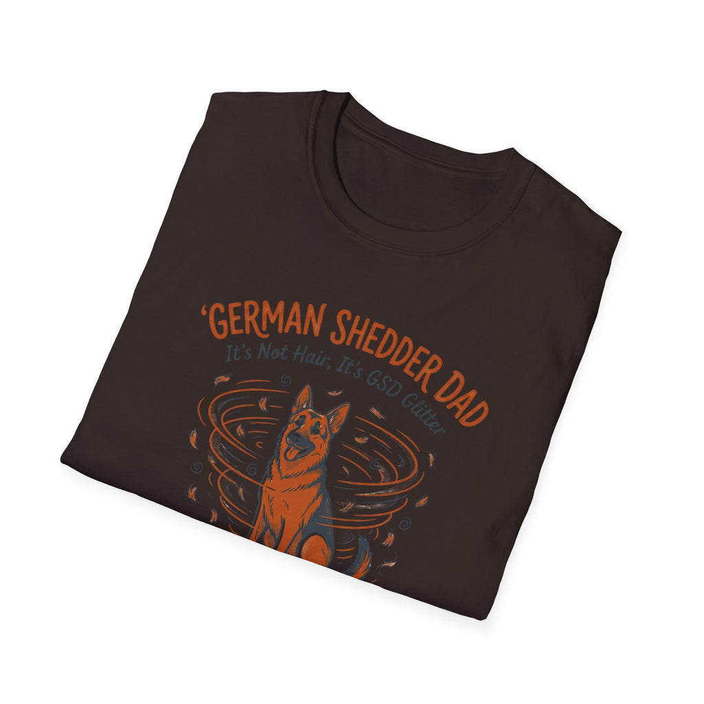 German Shedder Dad T-Shirt – Funny German Shepherd Dad Shirt ("It’s Not Hair, It’s Glitter")