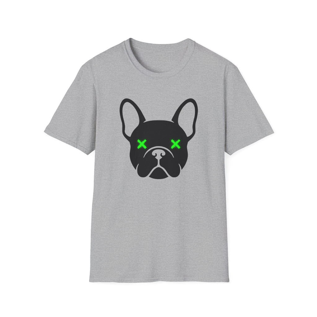 French Bulldog Tee — Neon X Eyes Dog Face Graphic T-Shirt