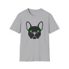 French Bulldog Tee — Neon X Eyes Dog Face Graphic T-Shirt