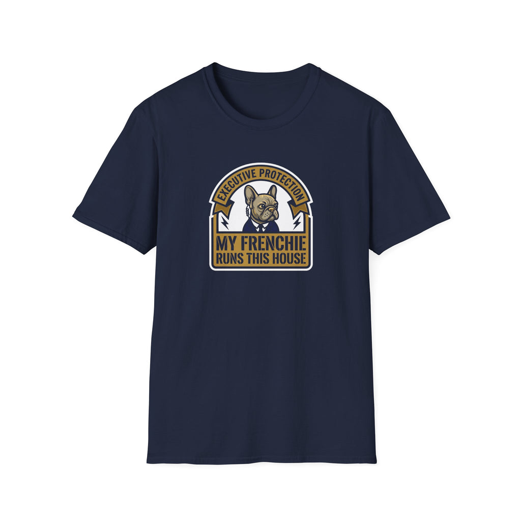 My Frenchie Runs This House T-Shirt — French Bulldog Owner Tee