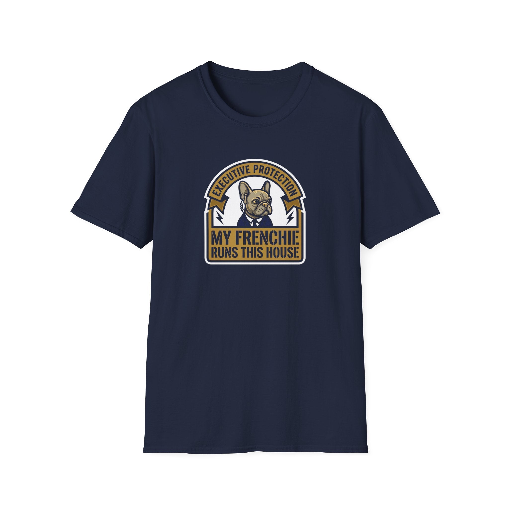 My Frenchie Runs This House T-Shirt — French Bulldog Owner Tee
