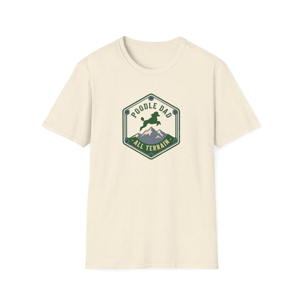 Poodle Dad All Terrain T-Shirt — Hiking Dog Dad Tee