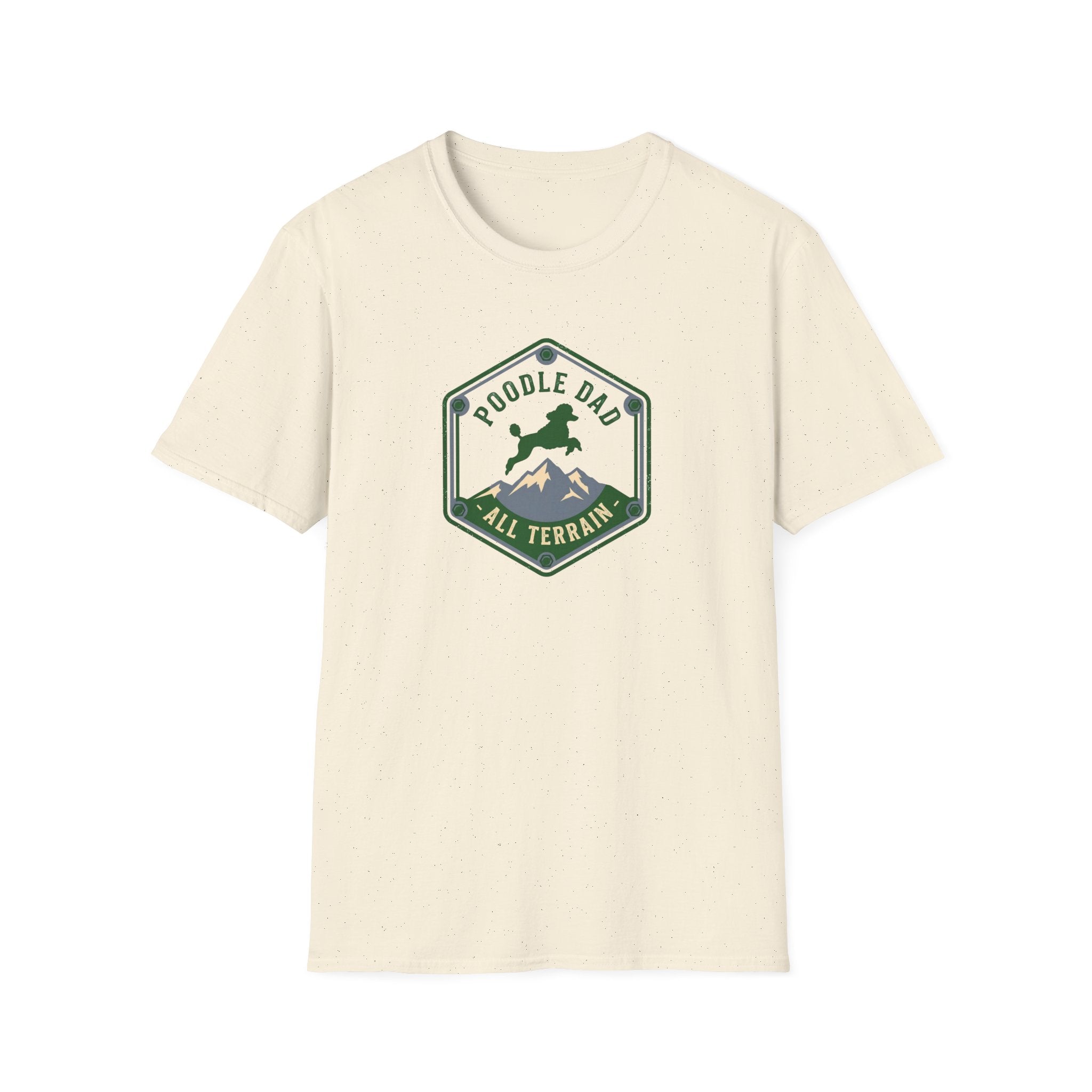 Poodle Dad All Terrain T-Shirt — Hiking Dog Dad Tee