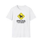 Golden Retriever Dad T-Shirt — Warning, I'll Stop Mid-Sentence to Pet a Good Boy