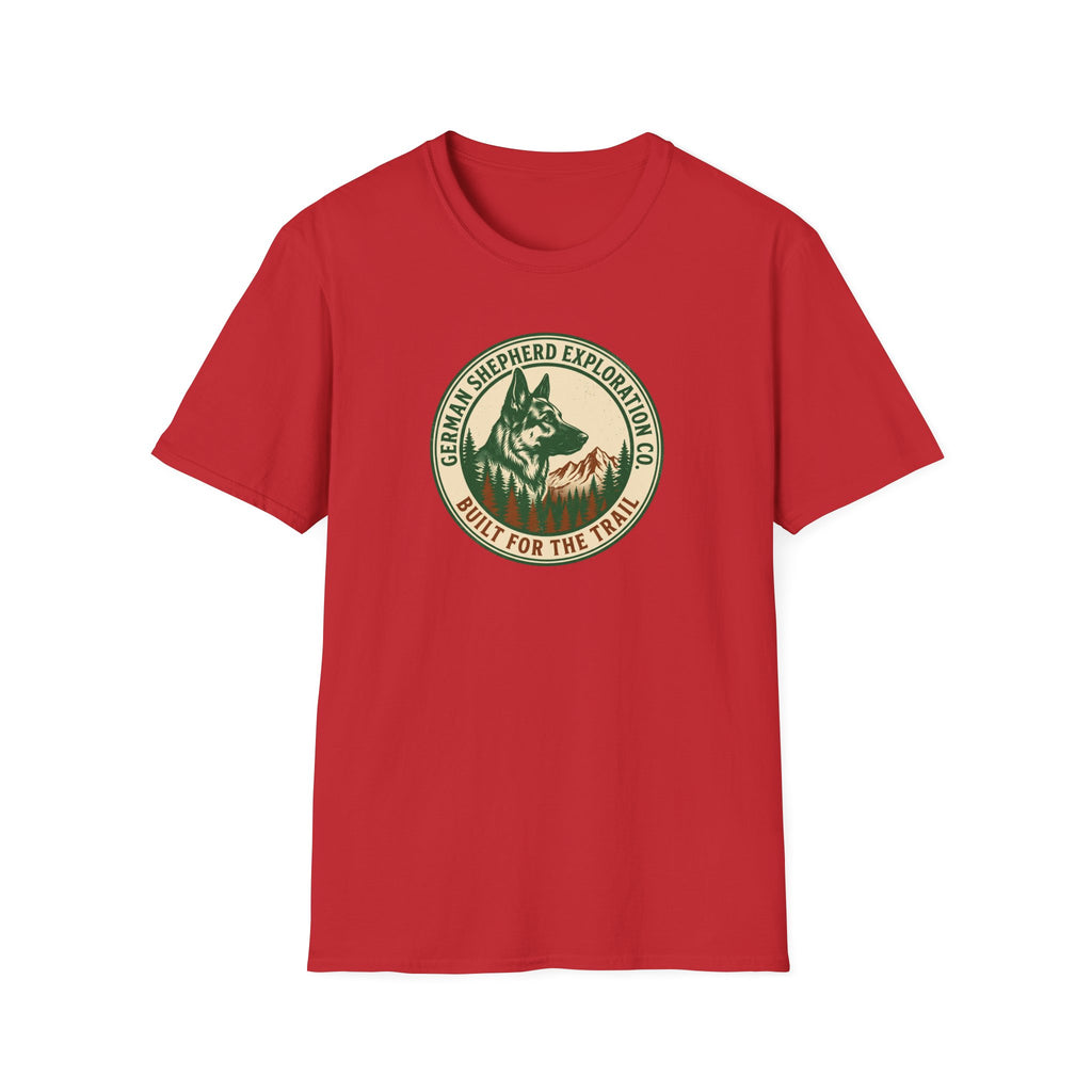 German Shepherd Exploration Tee — "Built for the Trail"