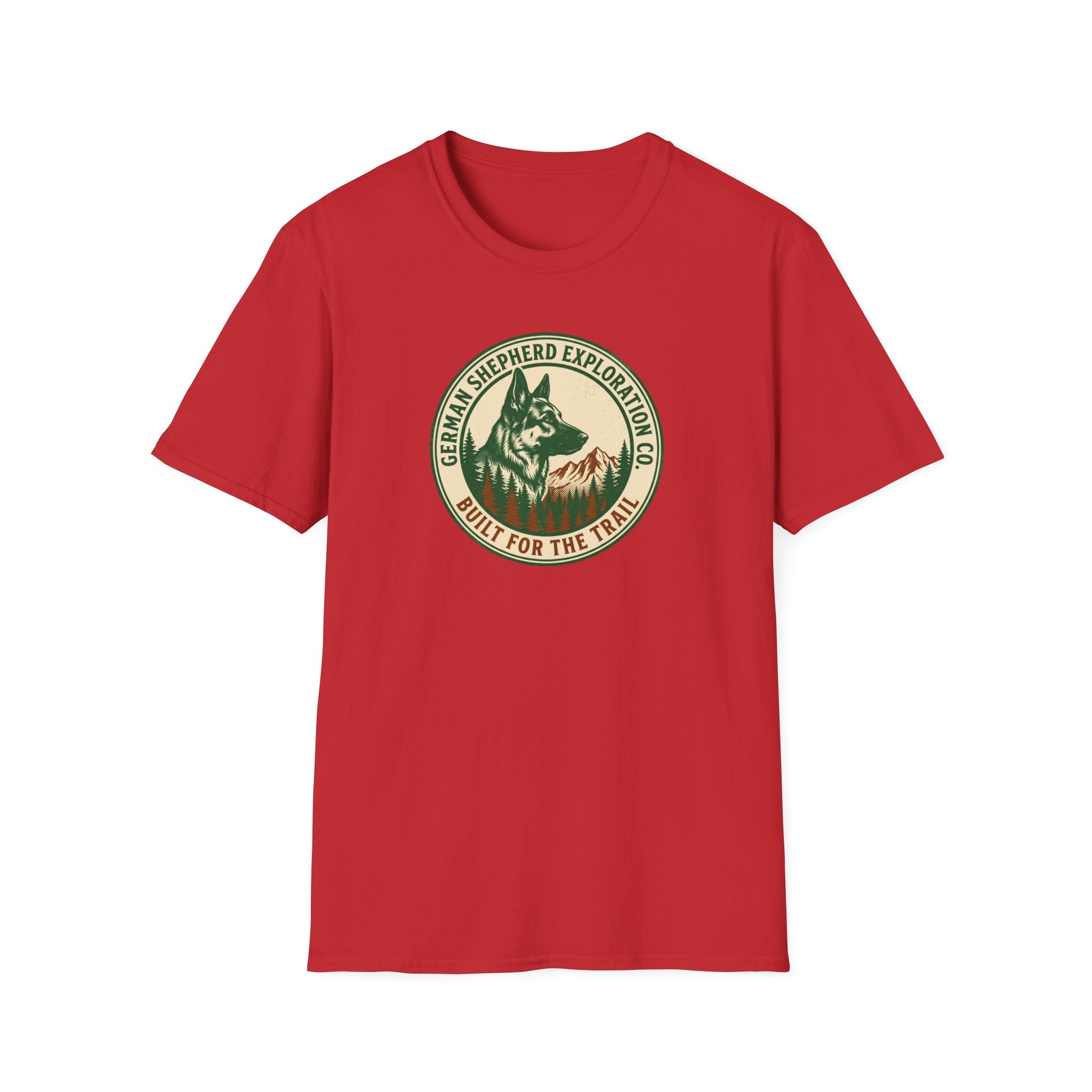 German Shepherd Exploration Tee — "Built for the Trail"