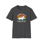 Corgi Dad T-Shirt — “Corgi Dad: The Man, The Myth, The Stumpy Legs” Retro Dog Dad Tee