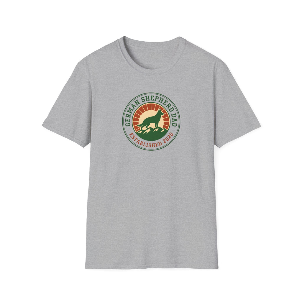 German Shepherd Dad T-Shirt – Established 2026 Retro Dog Dad Tee