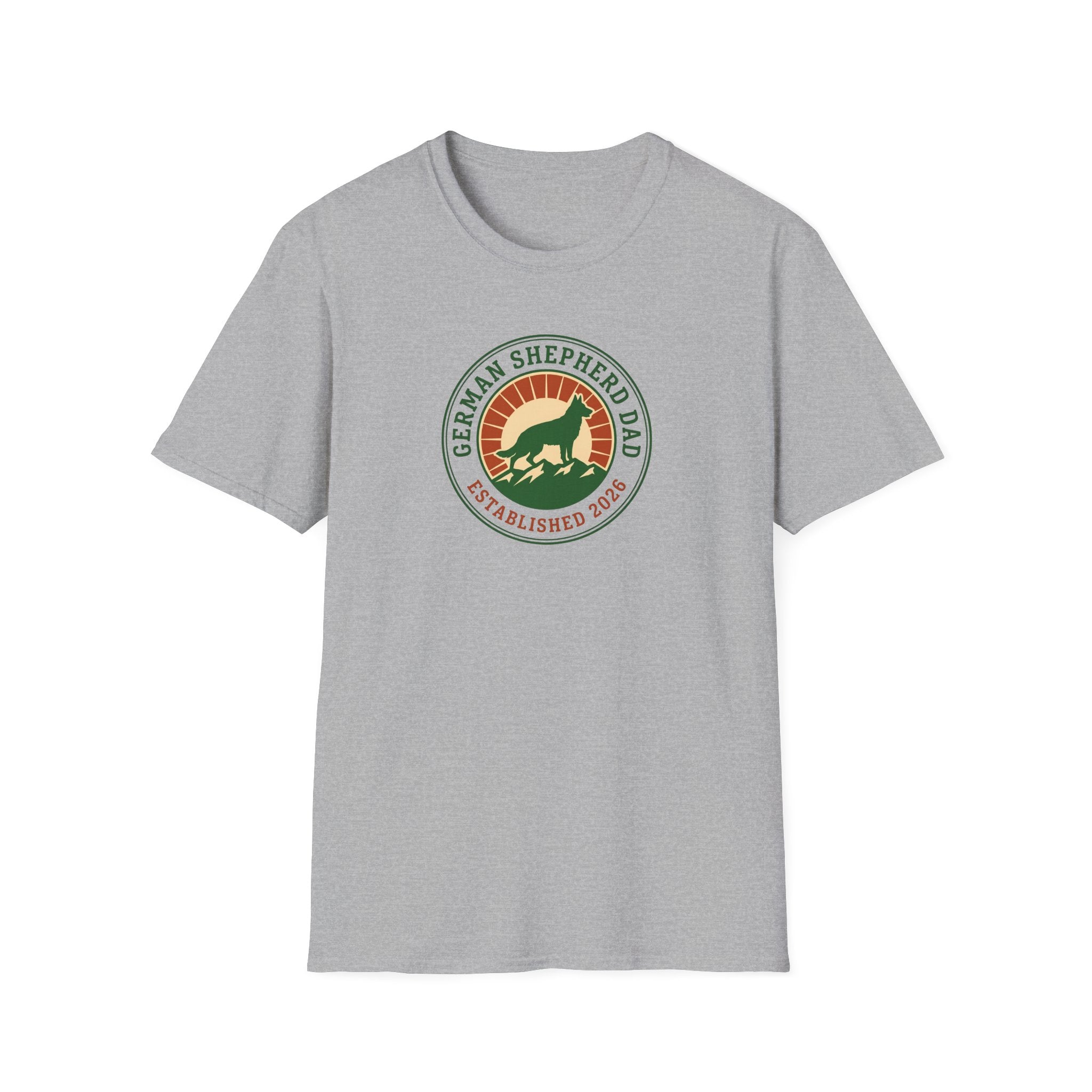 German Shepherd Dad T-Shirt – Established 2026 Retro Dog Dad Tee