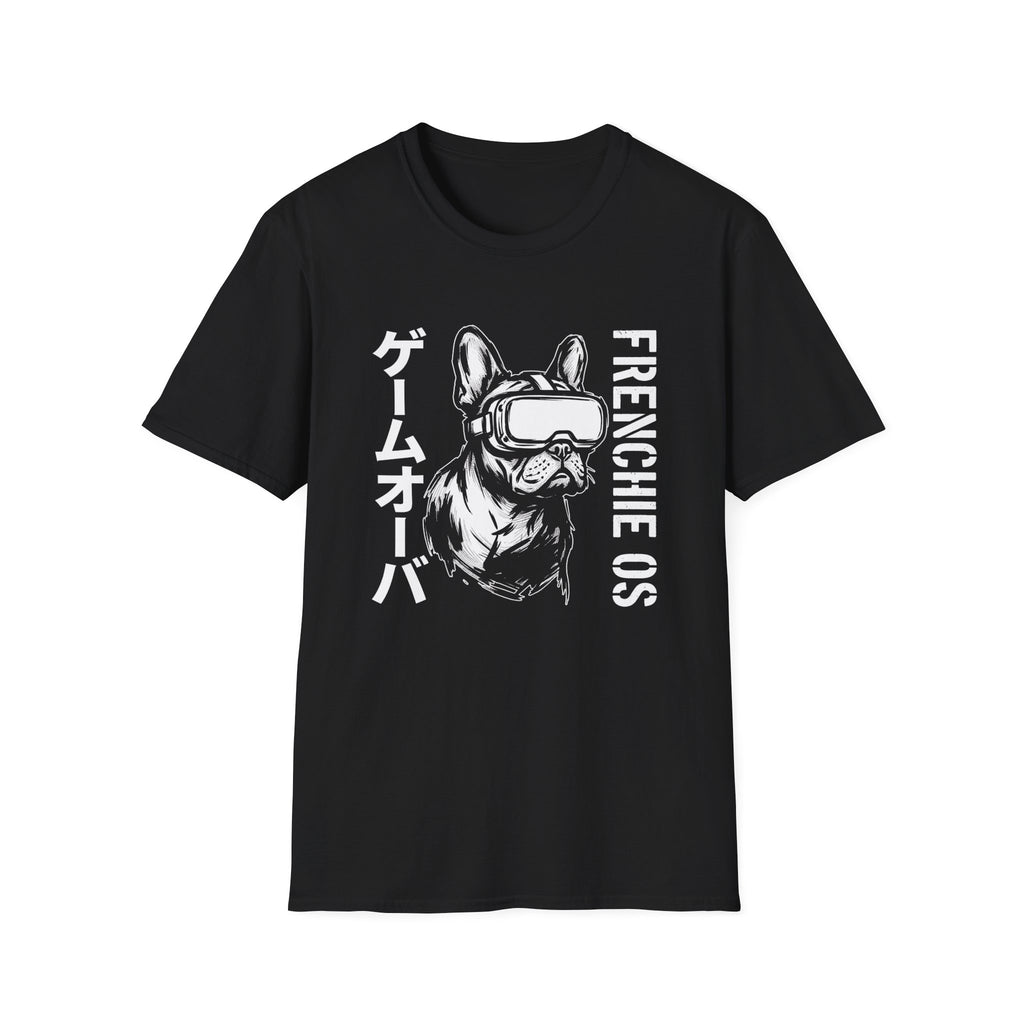 Frenchie VR T-Shirt — 'Game Over' Japanese Graphic French Bulldog Tee