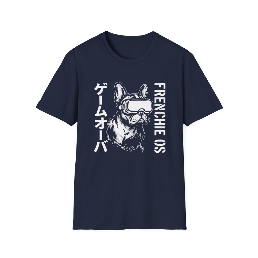 Frenchie VR T-Shirt — 'Game Over' Japanese Graphic French Bulldog Tee