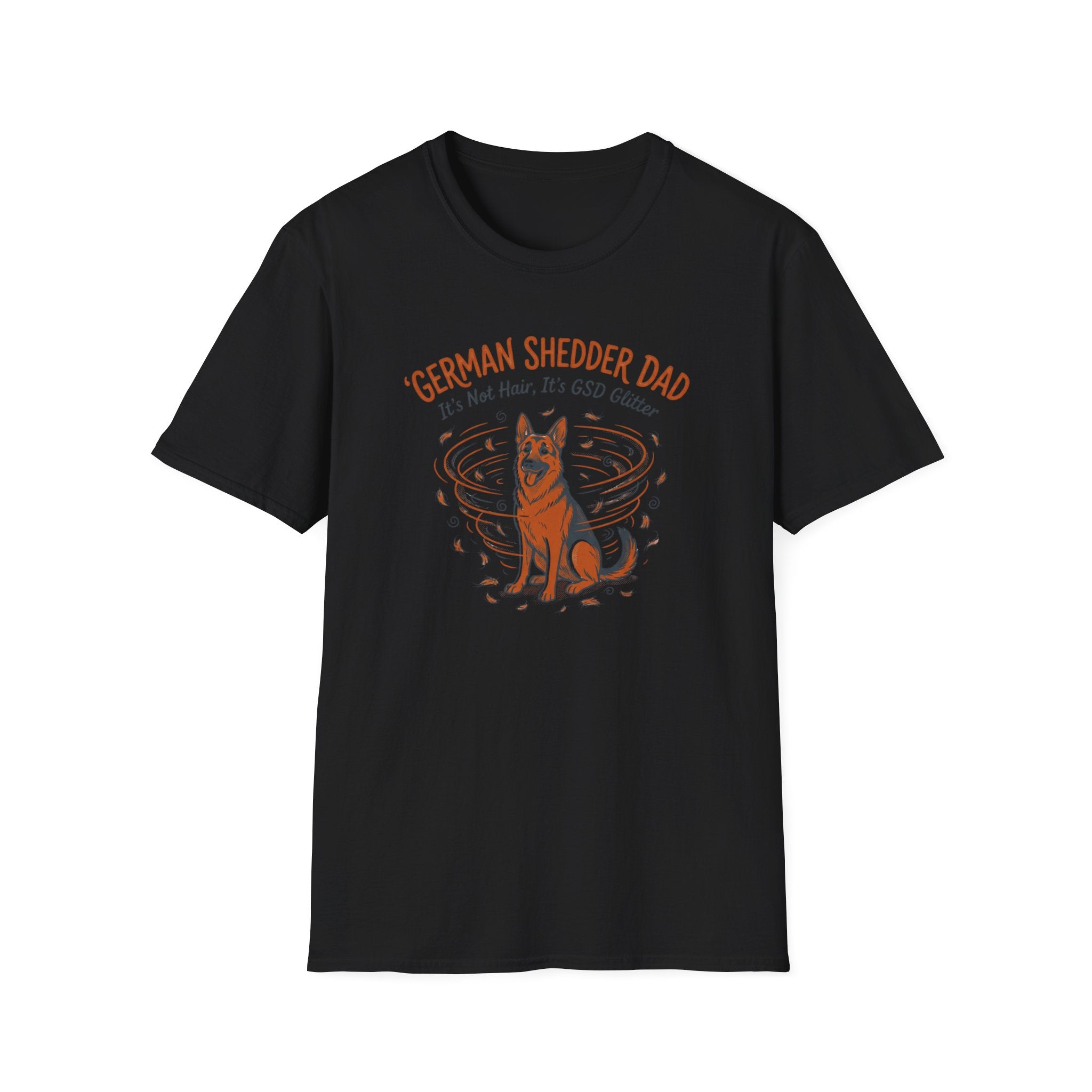 German Shedder Dad T-Shirt – Funny German Shepherd Dad Shirt ("It’s Not Hair, It’s Glitter")
