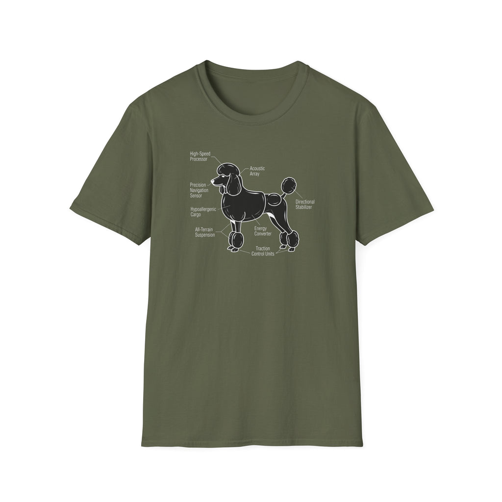 Poodle Anatomy Diagram T-Shirt — Funny Dog Tee