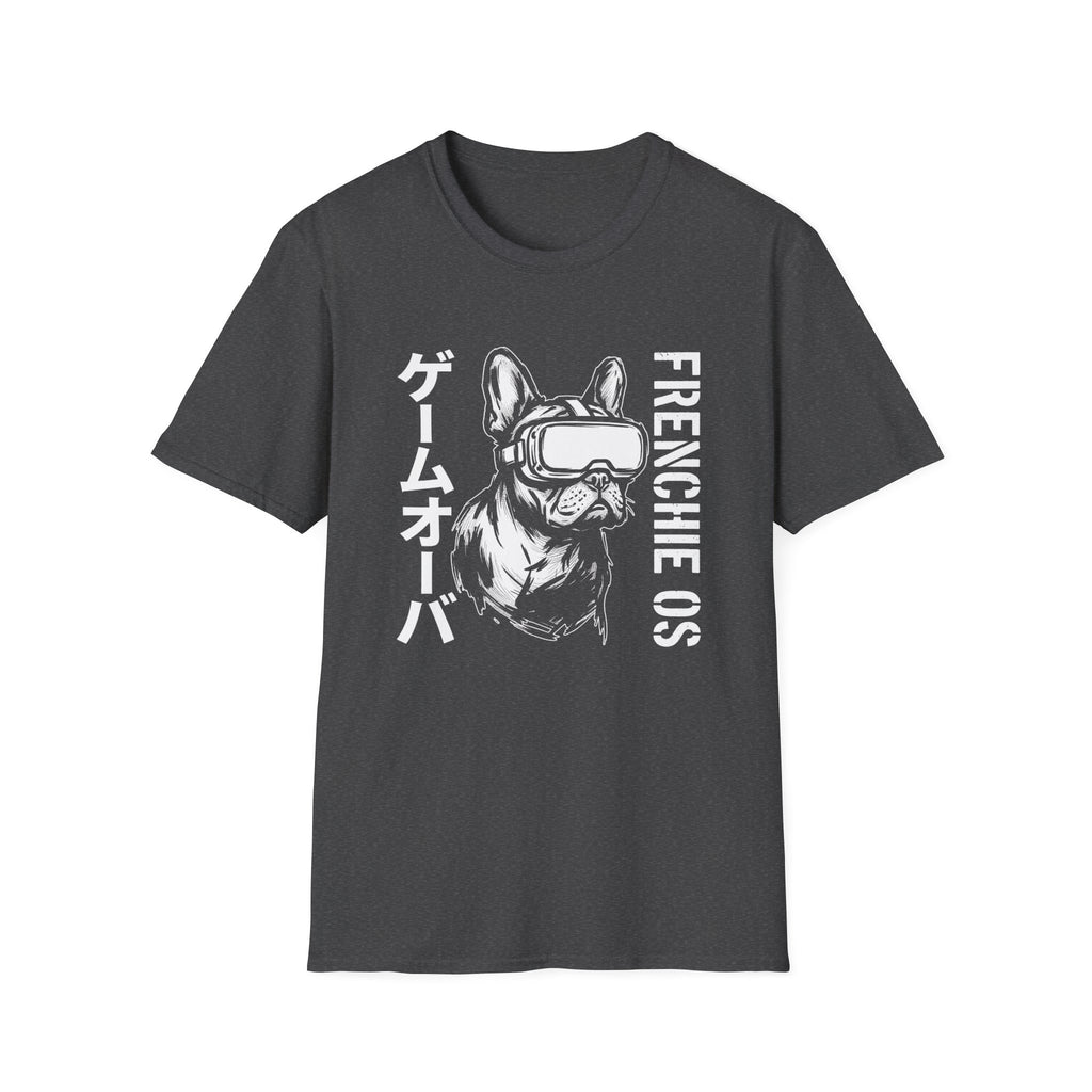 Frenchie VR T-Shirt — 'Game Over' Japanese Graphic French Bulldog Tee