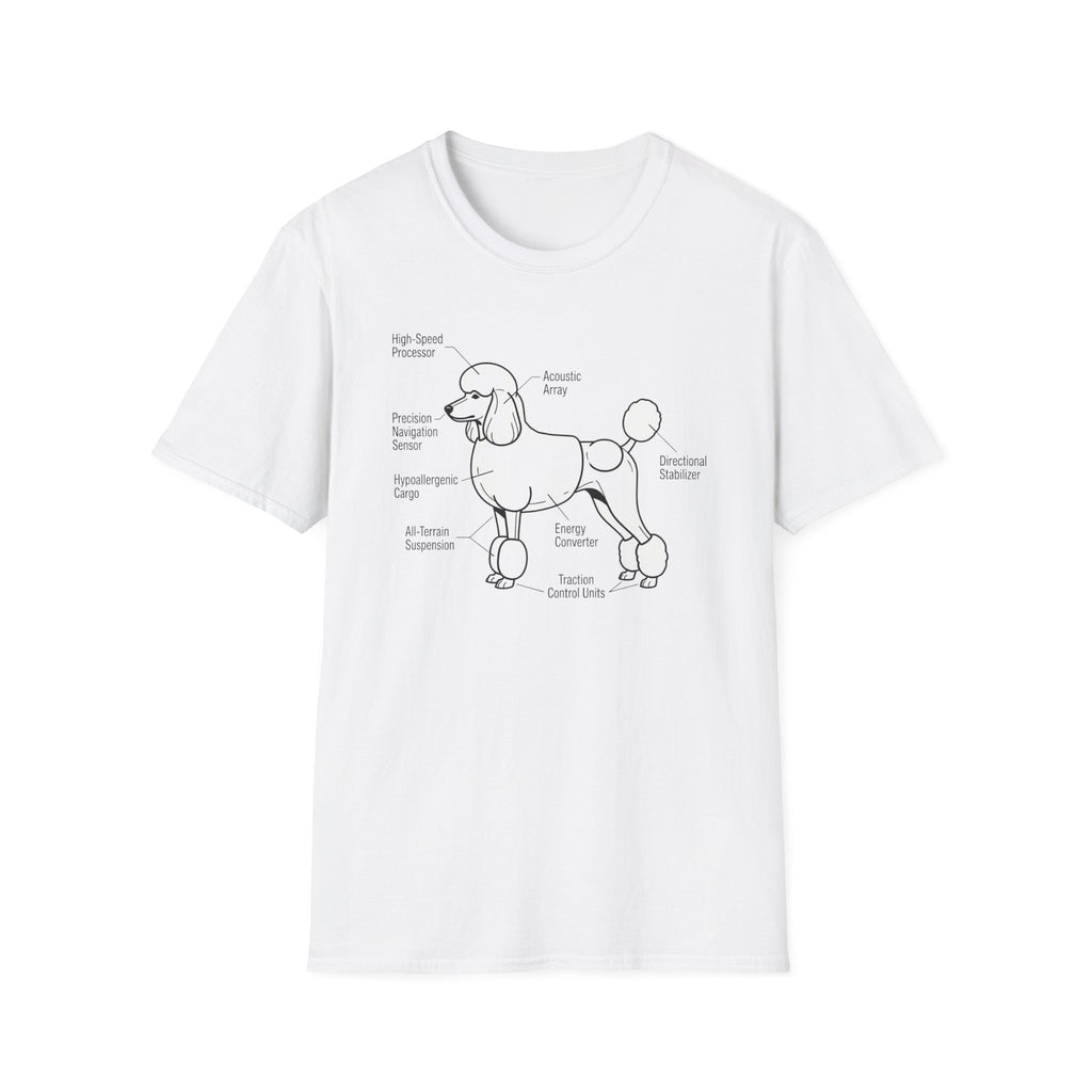 Poodle Anatomy Diagram T‑Shirt — Funny Poodle Lover Tee
