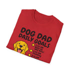 Golden Retriever T-Shirt-Dog Dad Daily Goals