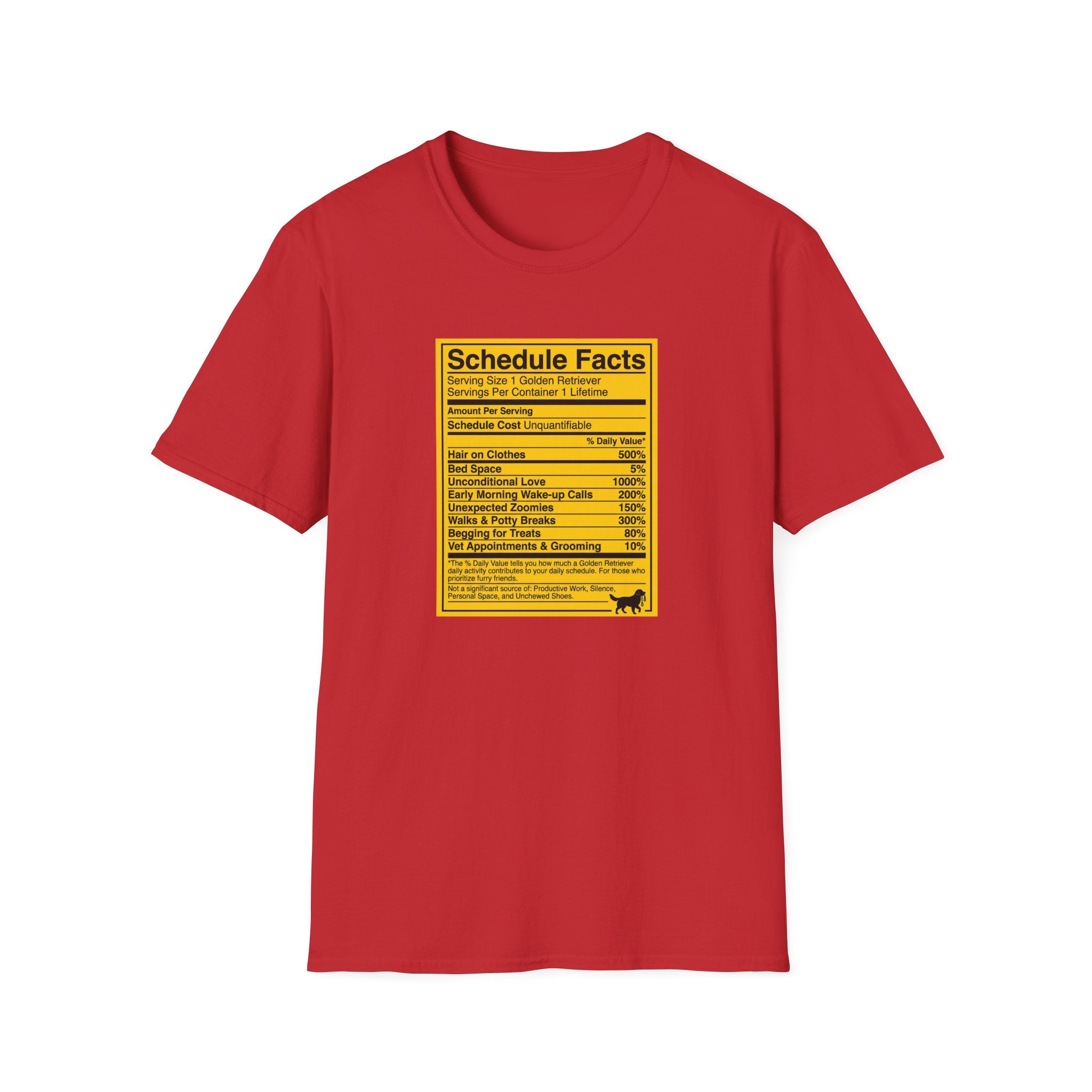Funny T-Shirt for Golden Retriever Dad - Schedule Facts