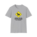 Golden Retriever Dad T-Shirt — Warning, I'll Stop Mid-Sentence to Pet a Good Boy