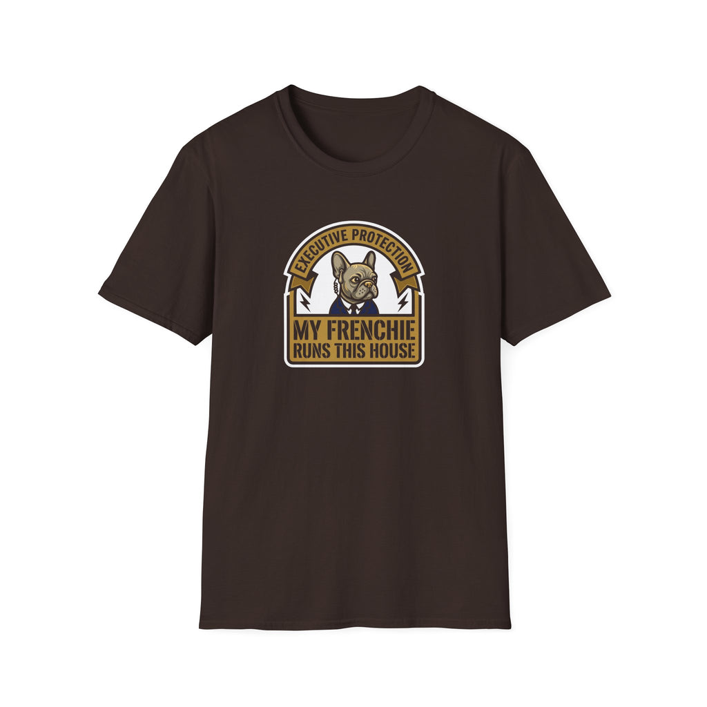 My Frenchie Runs This House T-Shirt — French Bulldog Owner Tee