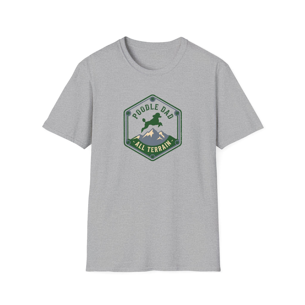 Poodle Dad All Terrain T-Shirt — Hiking Dog Dad Tee