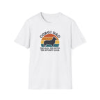 Corgi Dad T-Shirt — "The Man. The Myth. The Stumpy Legs." Retro Dog Dad Tee