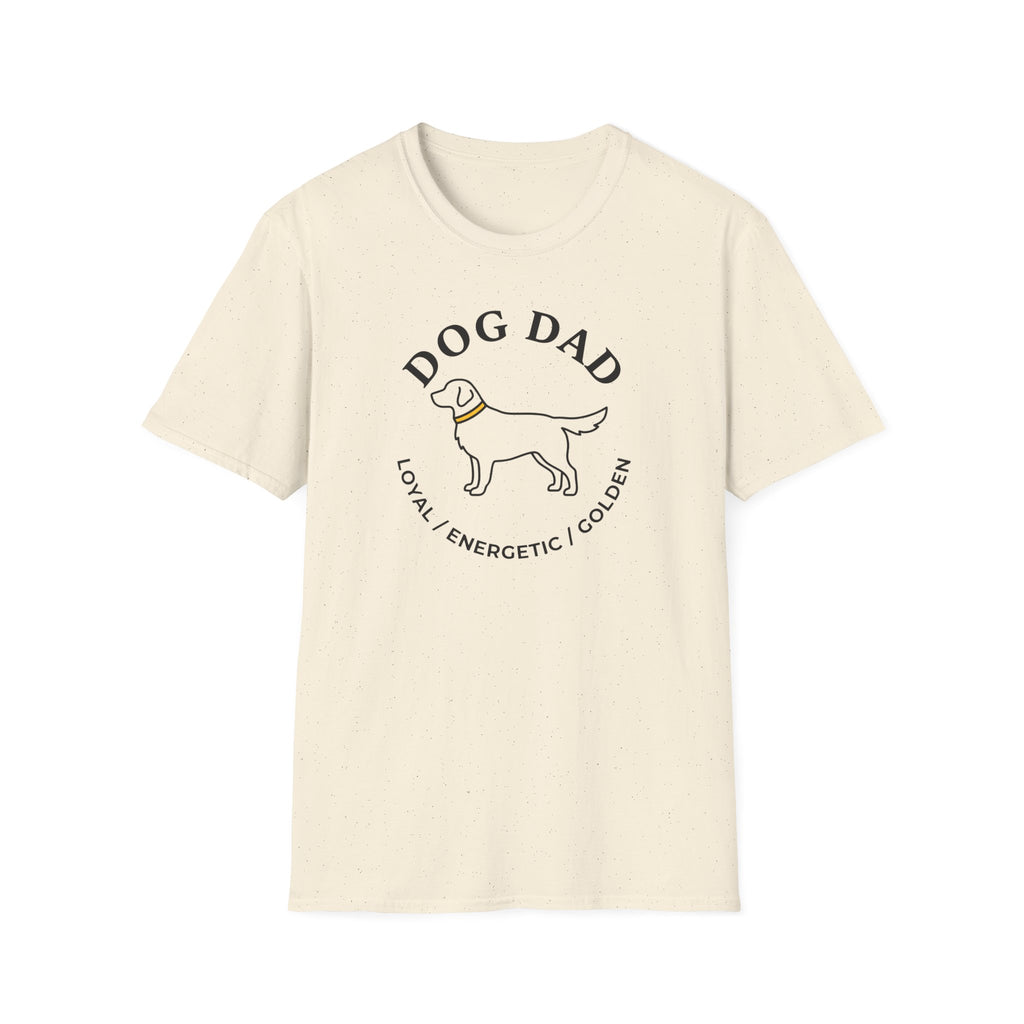 Golden Retriever Dad T-Shirt — Loyal, Energetic, Golden