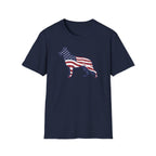 American Flag German Shepherd T-Shirt