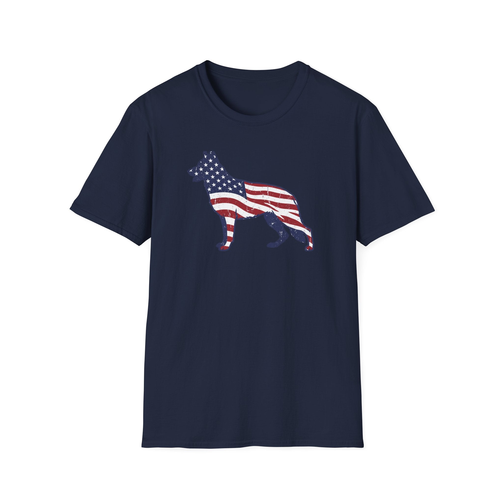 American Flag German Shepherd T-Shirt