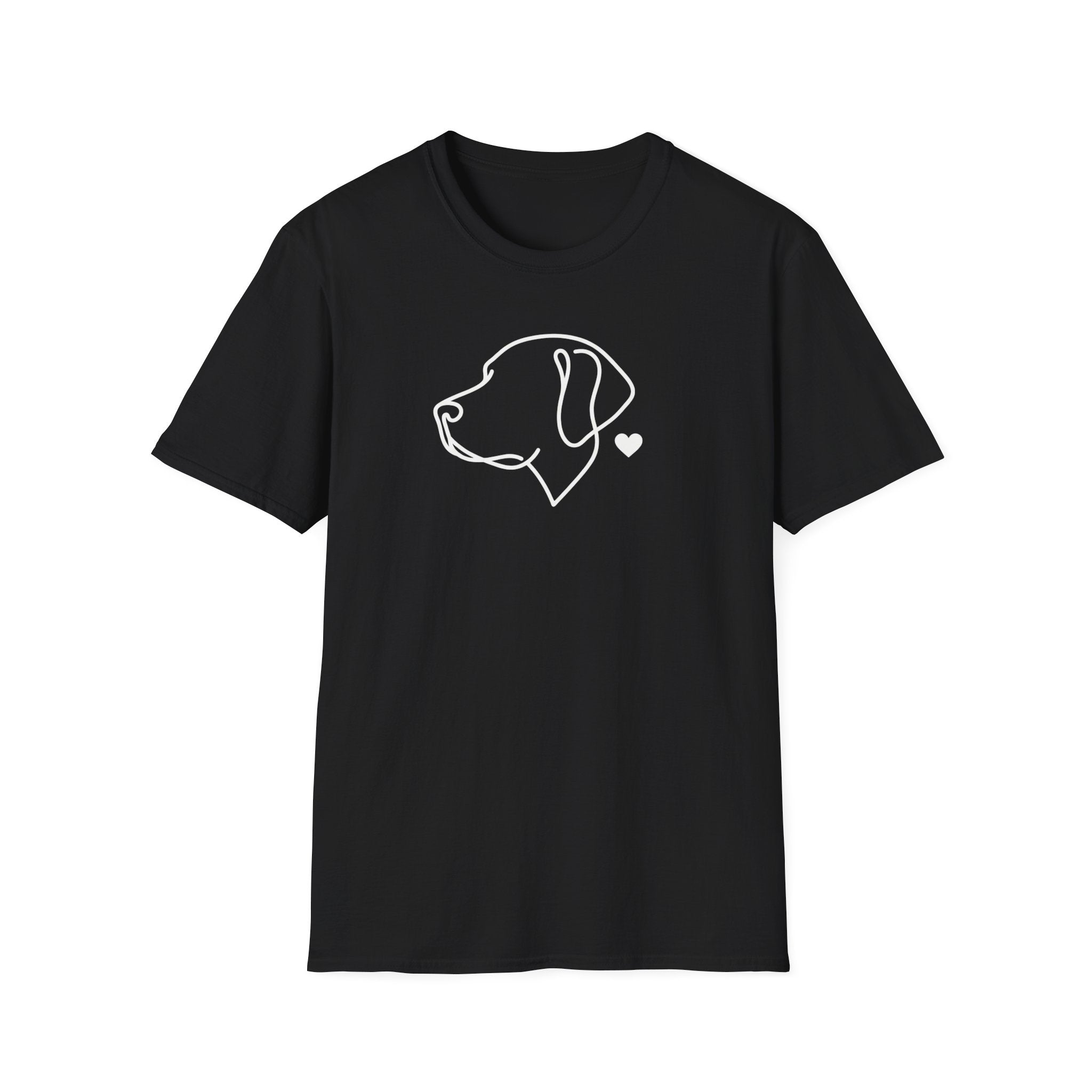 Minimal Dog Outline T-Shirt — Labrador Retriever Lover Tee
