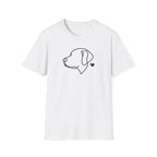 Minimalist Dog Outline T-Shirt — Labrador Retriever Lover Tee