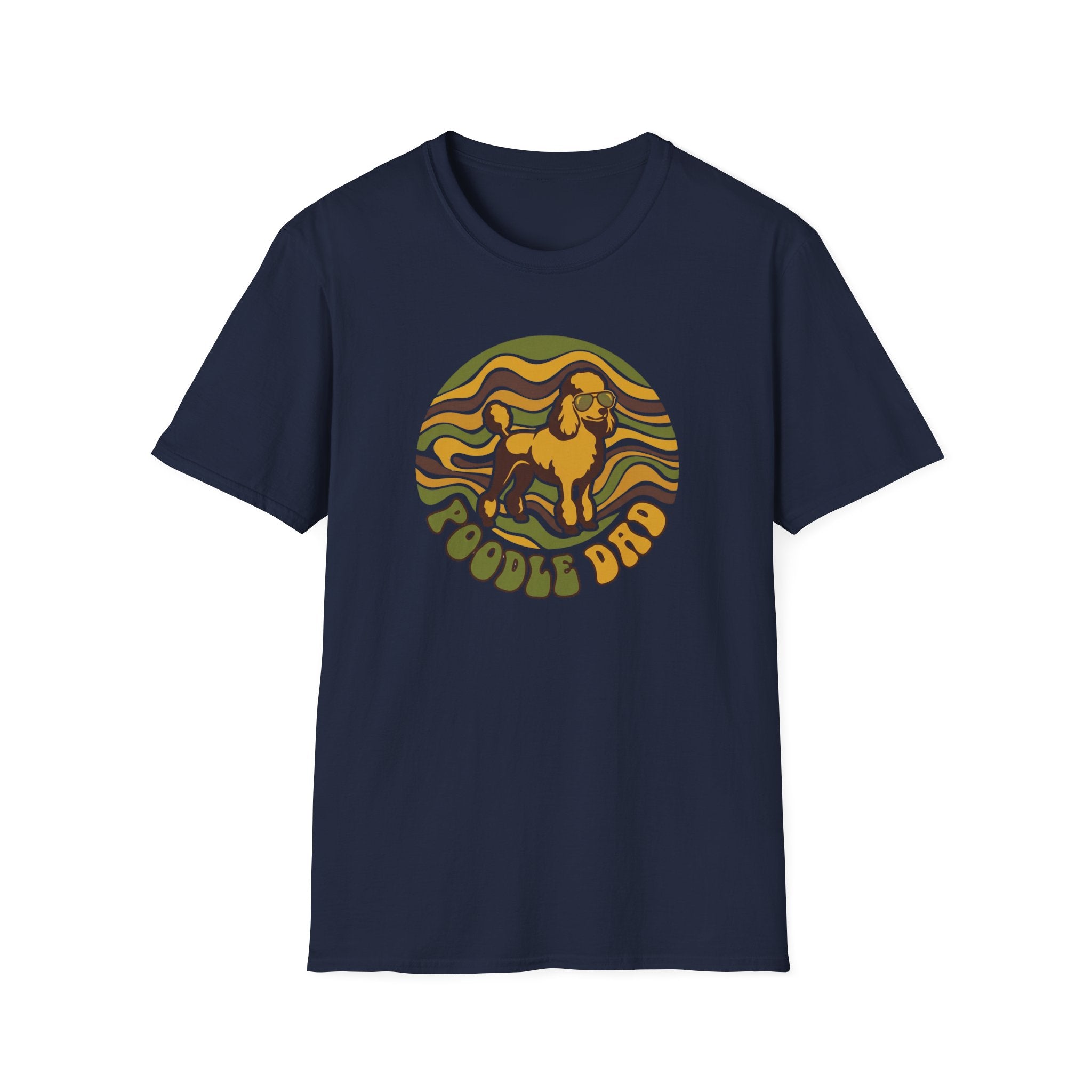 Retro Design Poodle T-Shirt — "Poodle Dad" Vintage Dog Lover Tee