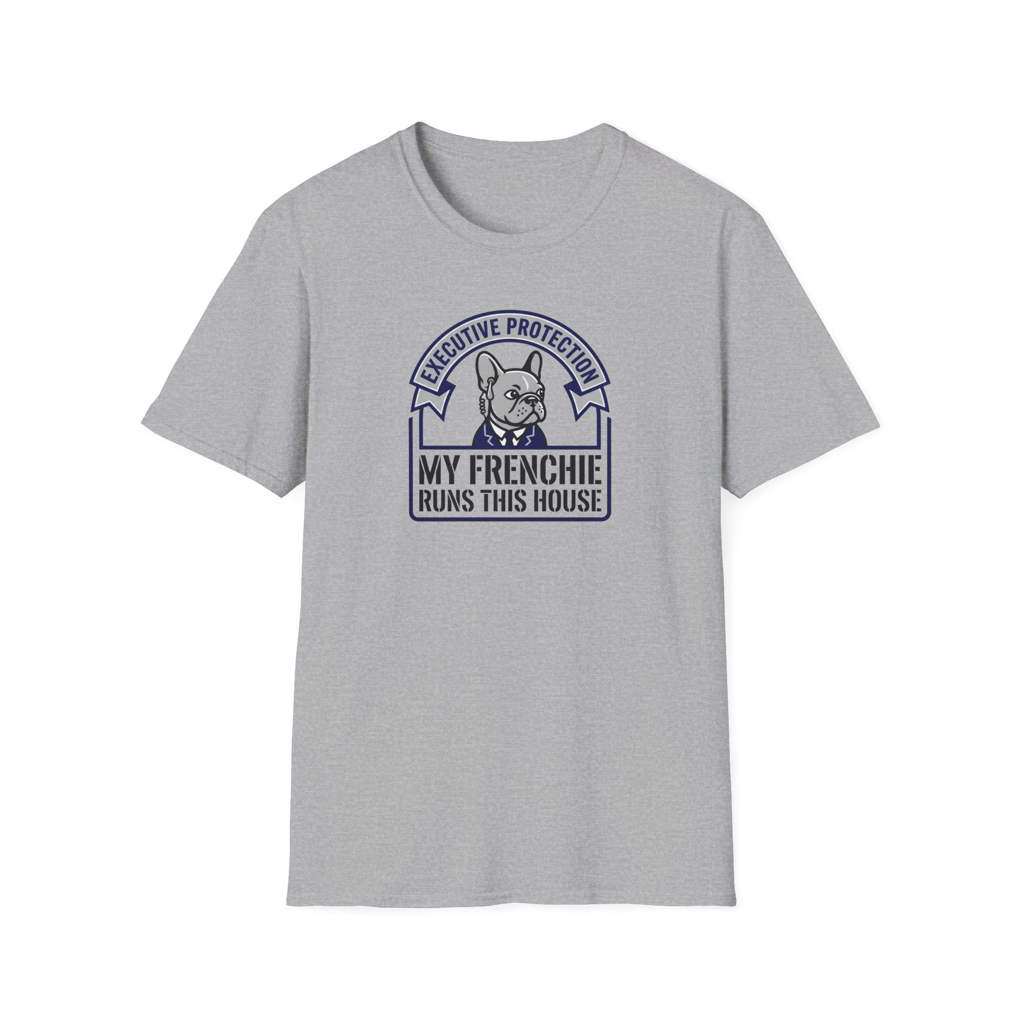 My Frenchie Runs This House T-Shirt — French Bulldog Owner Tee